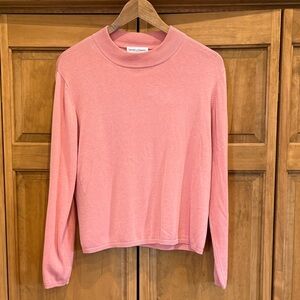 Vintage Draper’s & Damon’s Silk Blend Long Sleeve Top in Blush Pink Size PL
